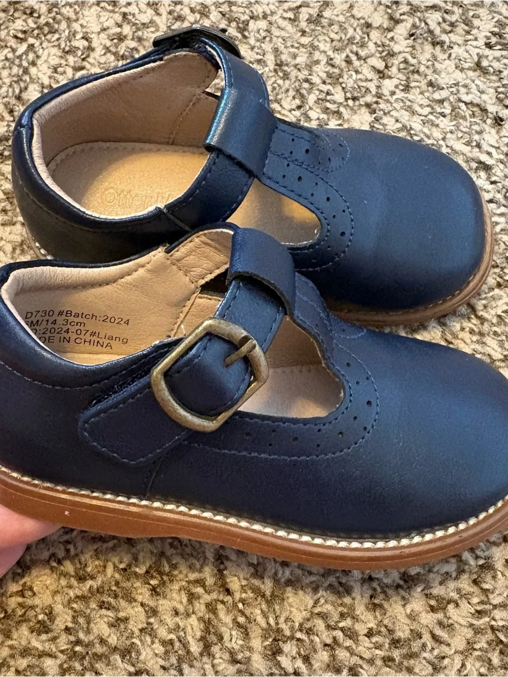 Classic Navy T-Strap Kids Shoes - Comfortable Dress Shoe